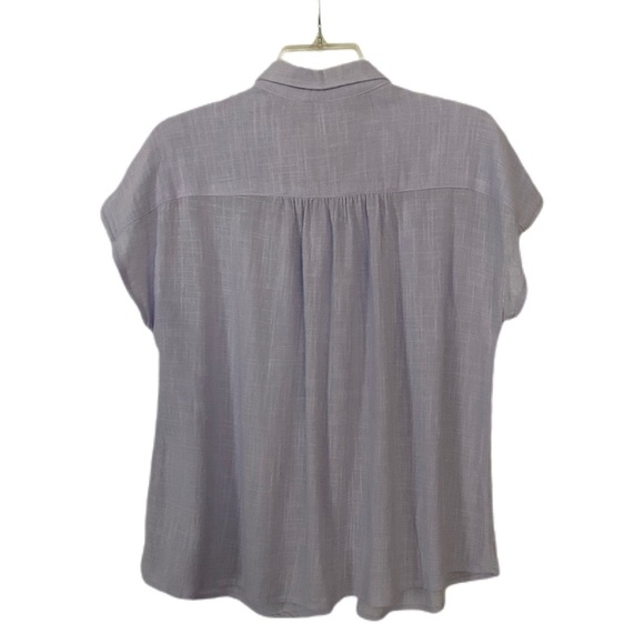 Universal Thread Light Purple Button Down Shirt Dolman Sleeve Button Up Size L - Picture 2 of 11